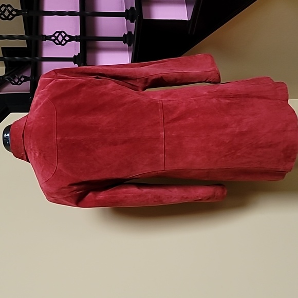 Anonymous John Carlisle Red Leather Jacket - SZ L - Picture 5 of 10